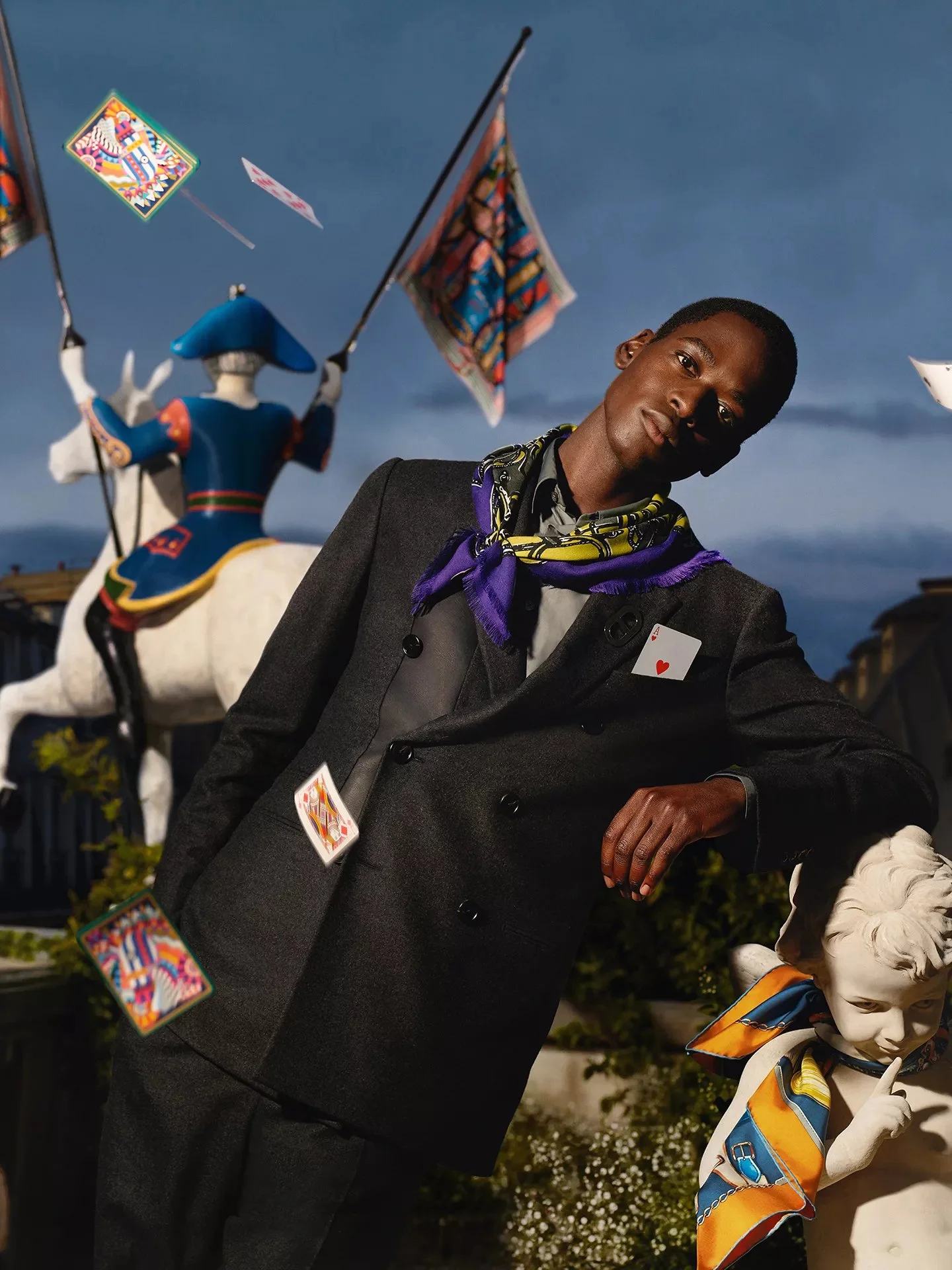 Lara Mullen, Mika Schneider in Hermes FW 2022 Campaign — Anne of